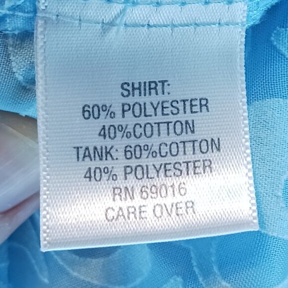 #292 3/$18 - Studio Works Blue Long Sleeve Button Down Top Size S - Picture 6 of 6